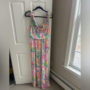 Lilly Pulitzer Leena Maxi Fiesta Bamba Ruffle Dress